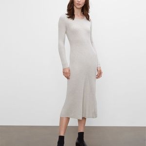 Slim Long Sweater Dress - New With Tags - NEVER WORN - Pale Grey